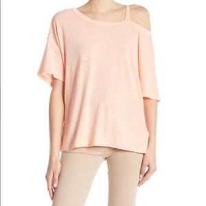 Free People Rosemoon Pink Off Shoulder Top